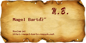 Magel Bartó névjegykártya
